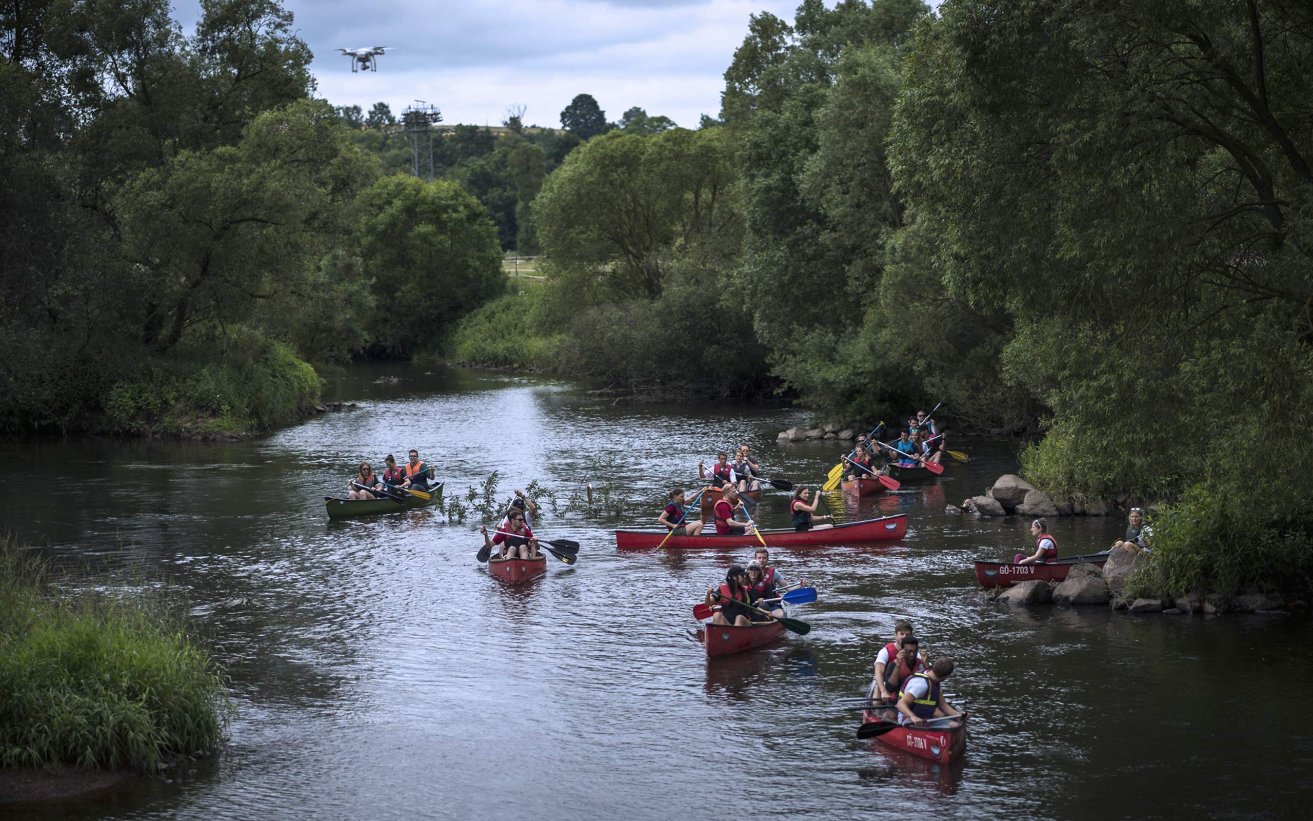 Students on the Rocks - bluebird